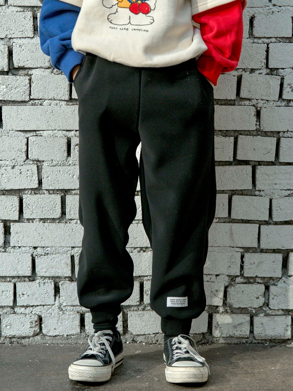[KIDS]Crown Jogger Pants : Black ▷15%할인 ▶프리오더