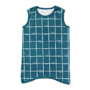 [20fw]Grid : Blue-green Sleep-well vest