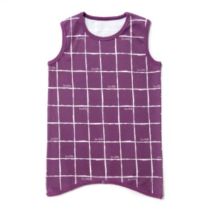 [20fw]Grid : Purple Sleep-well vest