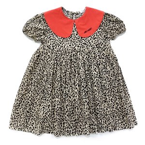 [21ss]Leopard Collar Dress : Beige ▷25%할인