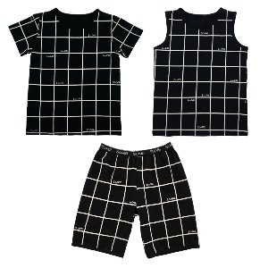 [21ss]Grid Black : 3set