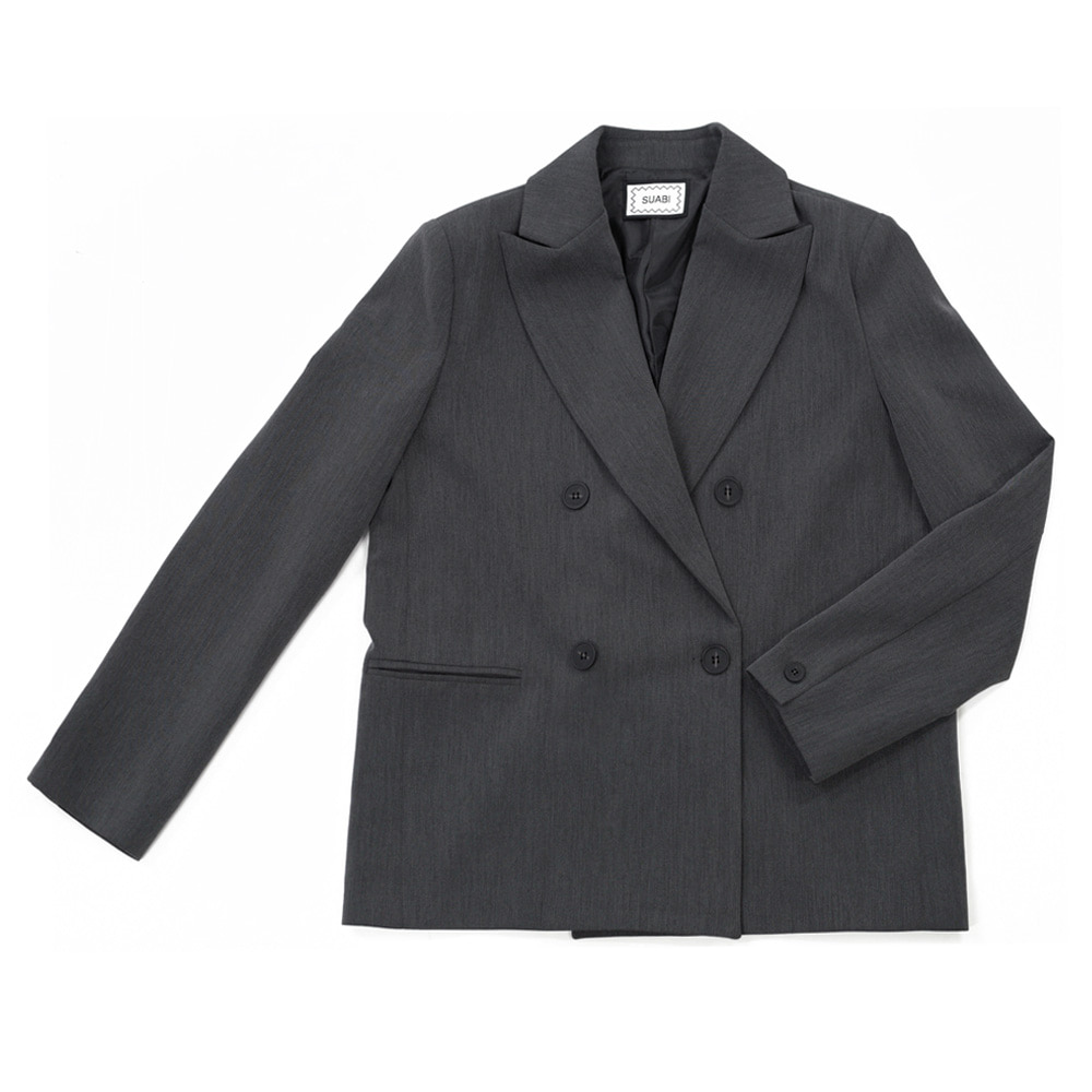 [Adult]Two Button Jacket : Charcoal