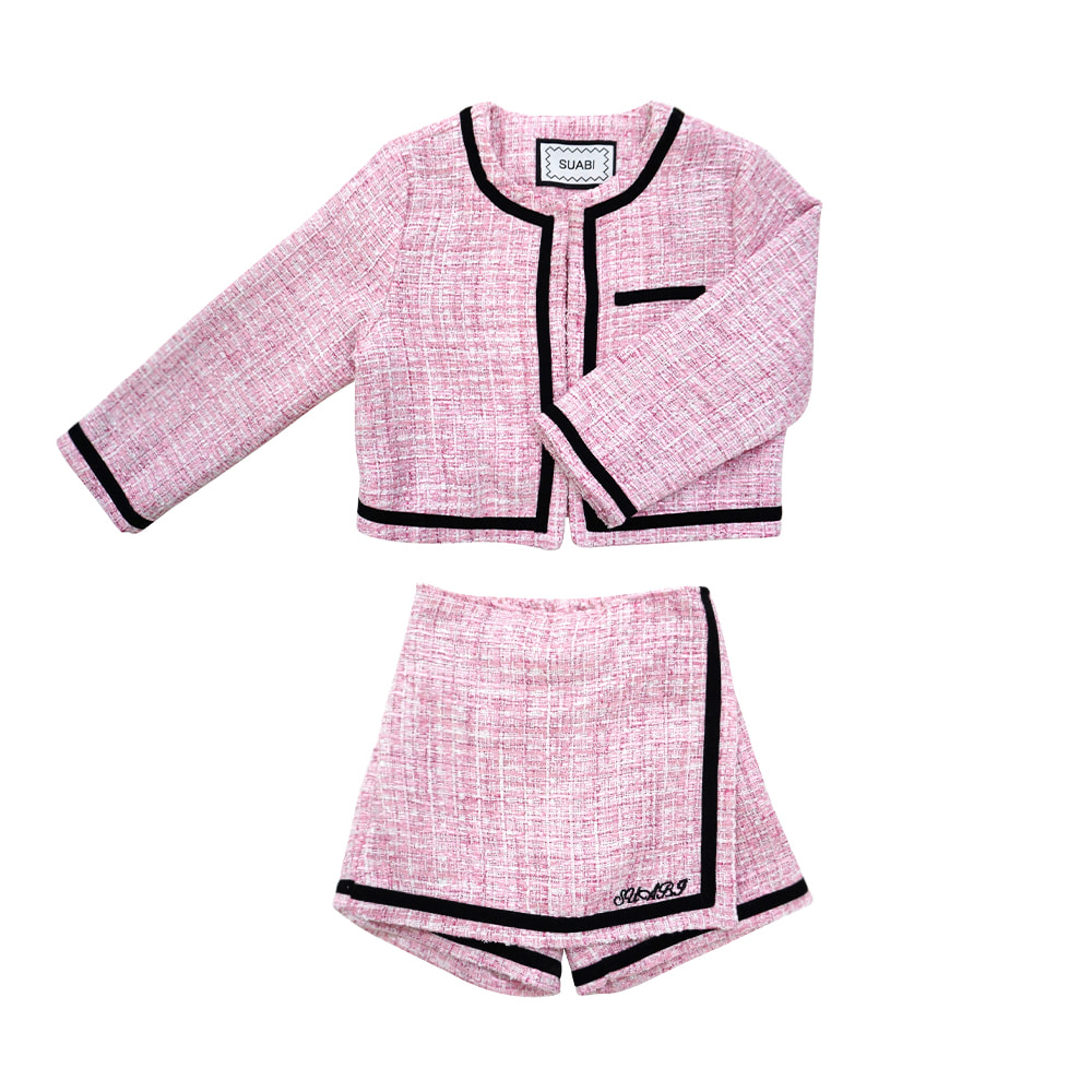 [21fw]Tweed Line Set : Pink ▶B품 ▷30%할인