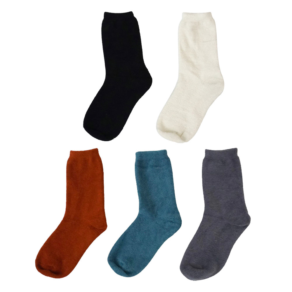 [21fw]Fuzzy socks 5set ▷10%할인