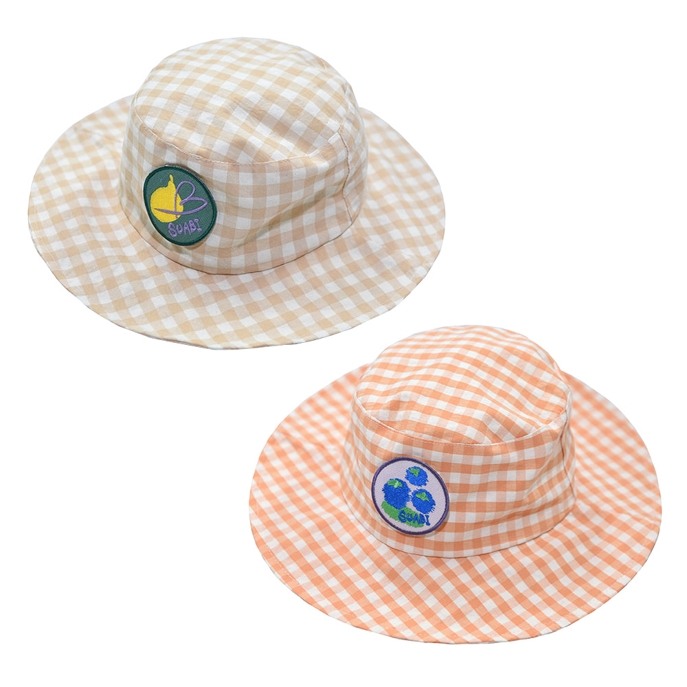 [K&amp;J]Gingham Bucket Hat ▷20%할인