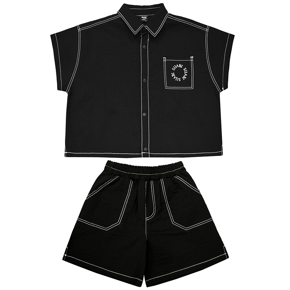 [K&amp;J]Shirt Set : Black ▷15%할인