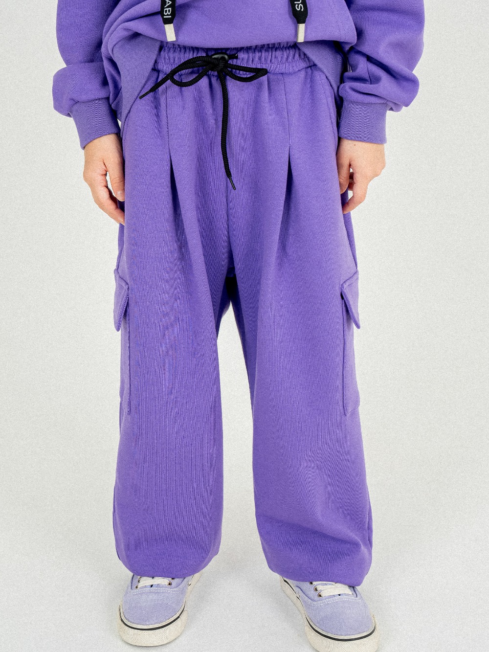 Twin Cargo Two-way pants : Purple ▷20%할인