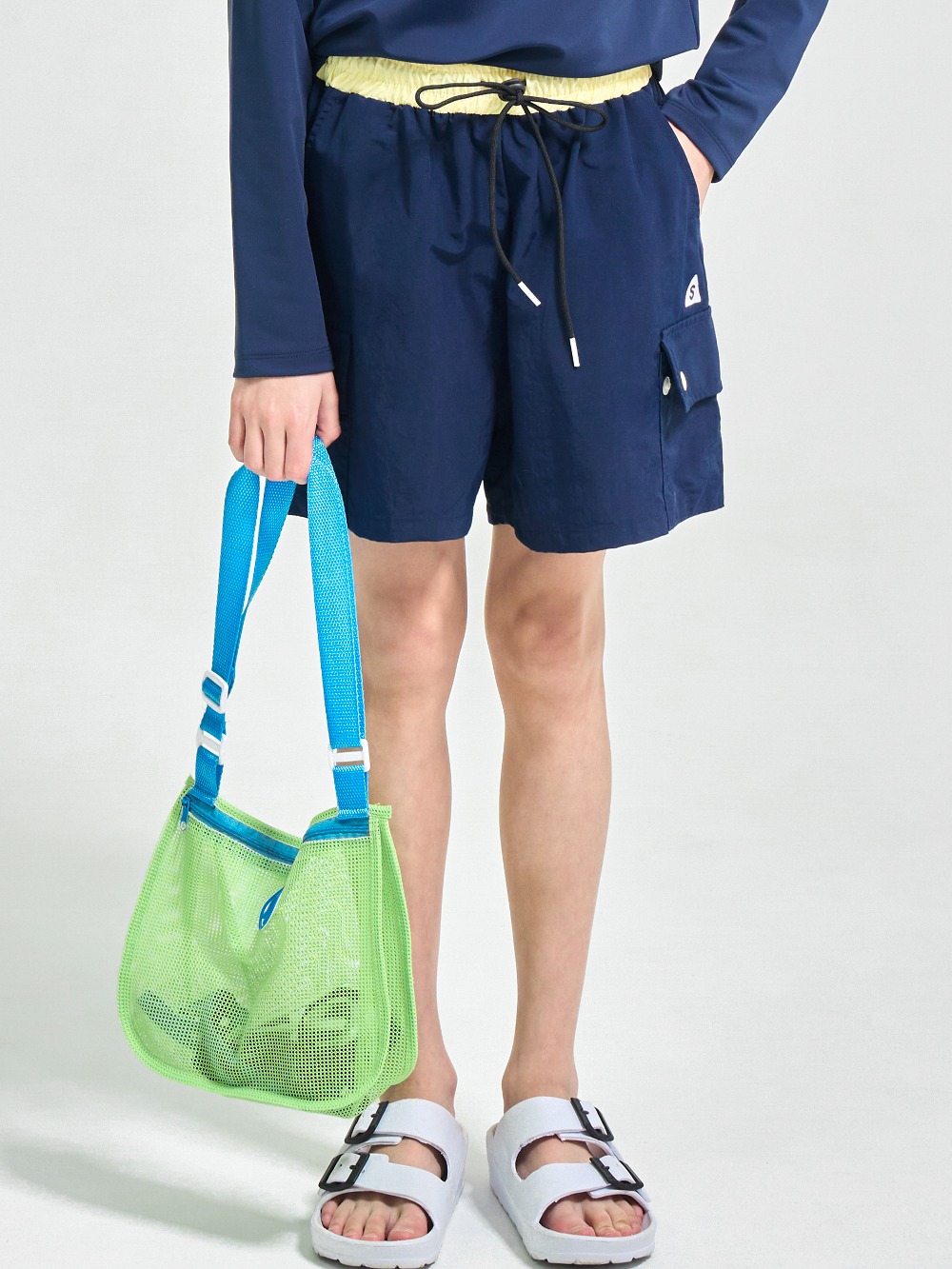 [J&amp;A]Two-Tone Water Shorts : Navy ▷20%할인