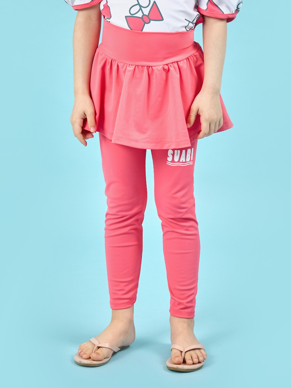 [KIDS]Wave Water Skirt Leggings : Pink ▷20%할인